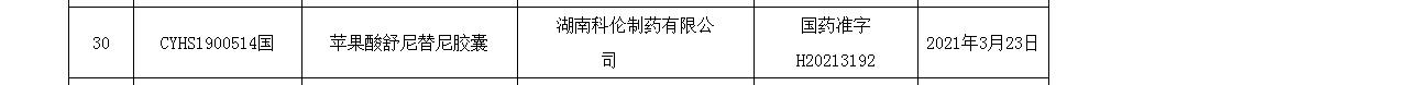 蘋(píng)果酸舒尼替尼膠囊